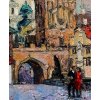 Obraz prochzka po Karlov most 45x30  cm
