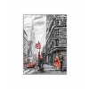 Obraz reprodukce New York červený 150x70  cm, 5 dílů