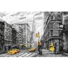 Obraz reprodukce New York žlutý 150x100  cm, 3 díly
