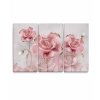 Vcedln obraz Kvtiny z porcelnu 90x60  cm, 3 dly